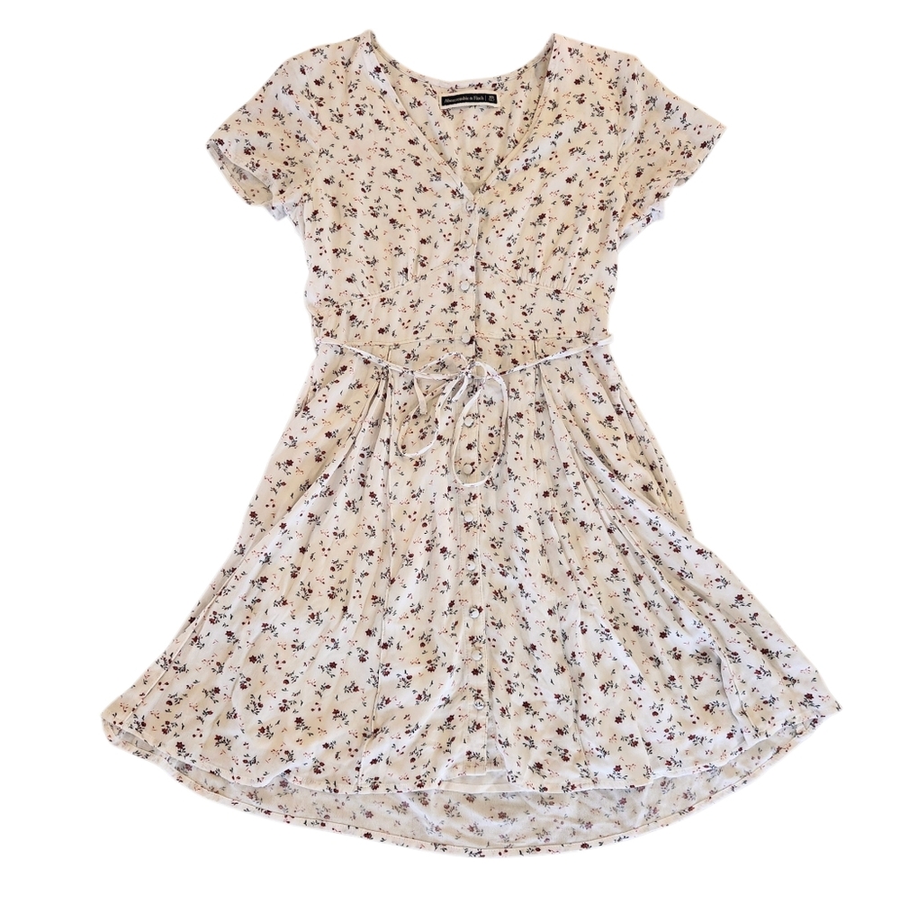 Abercrombie & Fitch Floral Tie-Waist Dress Women's Size XS